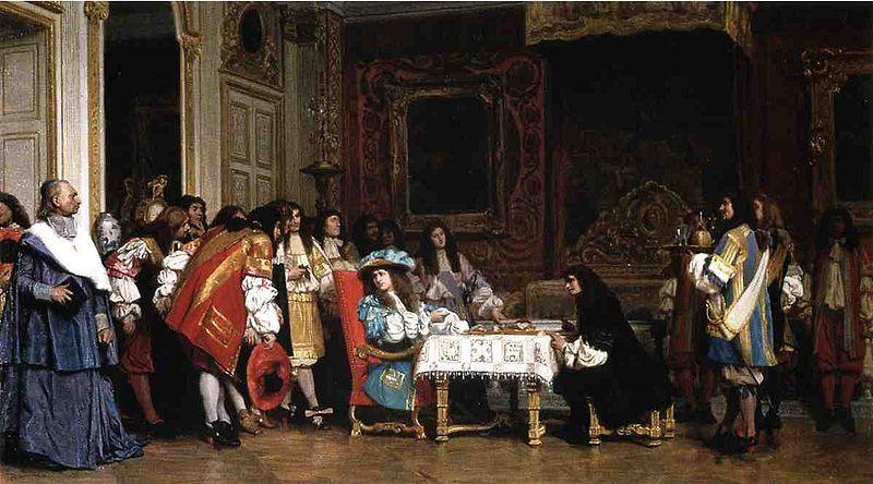Jean Leon Gerome Louis XIV and Moliere oil painting image